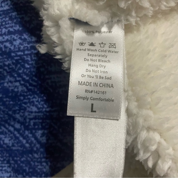 Lularoe Marlow Sherpa Suede Like Open Vest Pockets Terracotta White - Picture 5 of 5